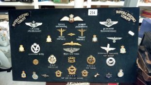 A collection of pilots and air force badges inc.