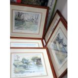 5 Yorkshire Dale prints after Geoffrey Cowton