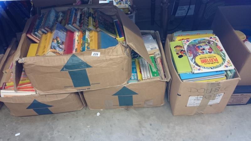 4 boxes of childrens books