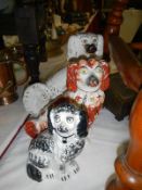 3 left sided Staffordshire dogs