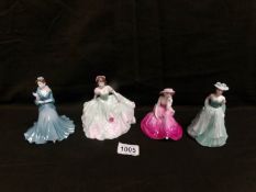 4 Coalport Debutante figurines