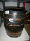 An old wooden drinks barrel