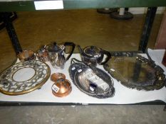 A quantity of silver plated items inc.