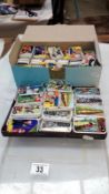 A large collection of cigarette card size collectable tins (approximately 107 tins)