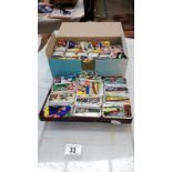 A large collection of cigarette card size collectable tins (approximately 107 tins)