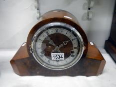 A Westminster chimes mantel clock approx.