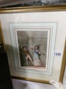 A fine quality mounted, framed and glazed print entitled 'The Calamity',