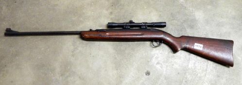 An old air rifle with sights