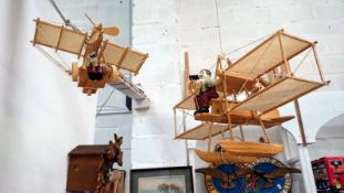 3 novelty model aeroplanes