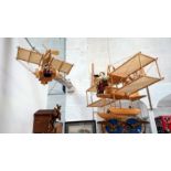 3 novelty model aeroplanes