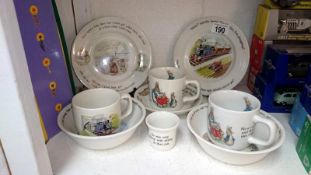 Wedgwood Peter Rabbit & Thomas the tank engine plates/cups