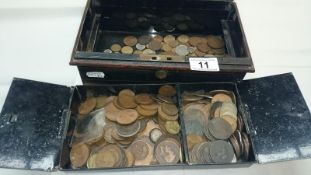 A quantity of British & Foreign coins including silver