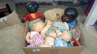 Box of old toys and dolls a/f