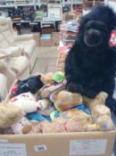 A collection of Ty cuddly toys