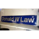 Locomotive nameplate 'Donald W.