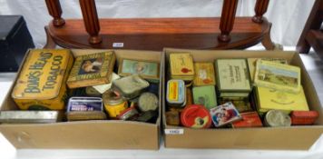 Over 80 vintage English and foreign cigarette and tobacco tins