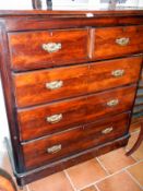 A Georgian Mahogany 5 drawer chest of drawers