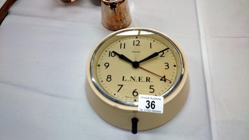 A quantity of railwayana including LNER wall clock, white metal Pullman tableware, - Image 12 of 13