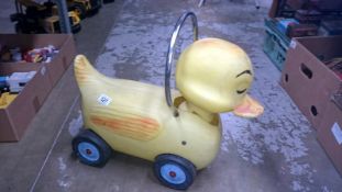 Vintage ride on duck