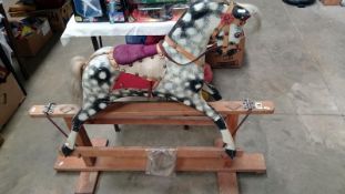 1950's wooden rocking horse