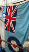 2 vintage RAF GB flags