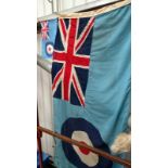 2 vintage RAF GB flags