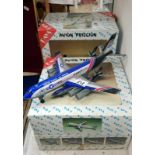 4 boxed Paya friction drive airliners