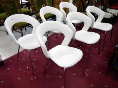 Set of 6 retro style chairs