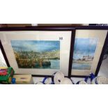 2 framed and glazed prints