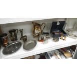 Quantity of silver plate, including tankards, jugs, spoons etc.