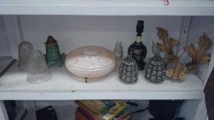 A good shelf of lamp shades etc.