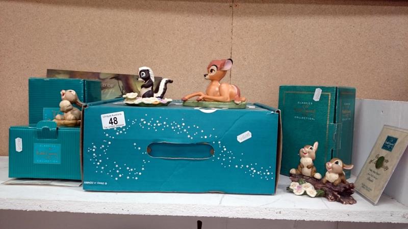 4 Walt Disney Classics collection characters including Bambi,