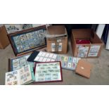 3 stamp albums, a quantity of tea cards,