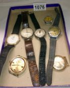 Quantity of gents watches for spares or repairs