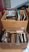 2 boxes of aviation pictures