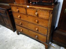 A Victorian mahogany flat front chest of drawers