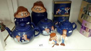 7 items of Tetley by Wade and 2 Tetley tins