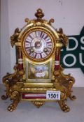 An ornate ormalu clock face a/f