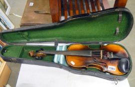 An old violin (crack in body)