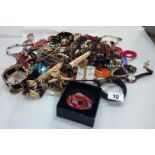 A box of costume jewellery