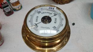 Brass wall barometer by Foster Callear