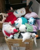 A collection of Nightmare Before Christmas soft toys