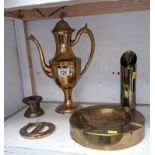 Brass coffee pot,