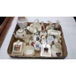 20 pieces of crested china