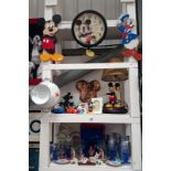 A Mickey mouse lamp etc and other assorted memorabila inc.