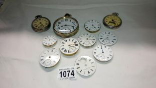 A collection of pocket watches for spares or repairs
