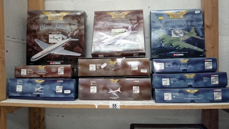 10 Corgi aviation archive model airplanes