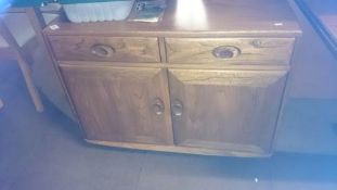 A 2 drawer oak dresser base