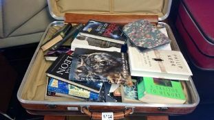 A suitcase of books