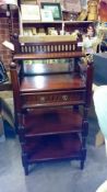 A mahogany hall table